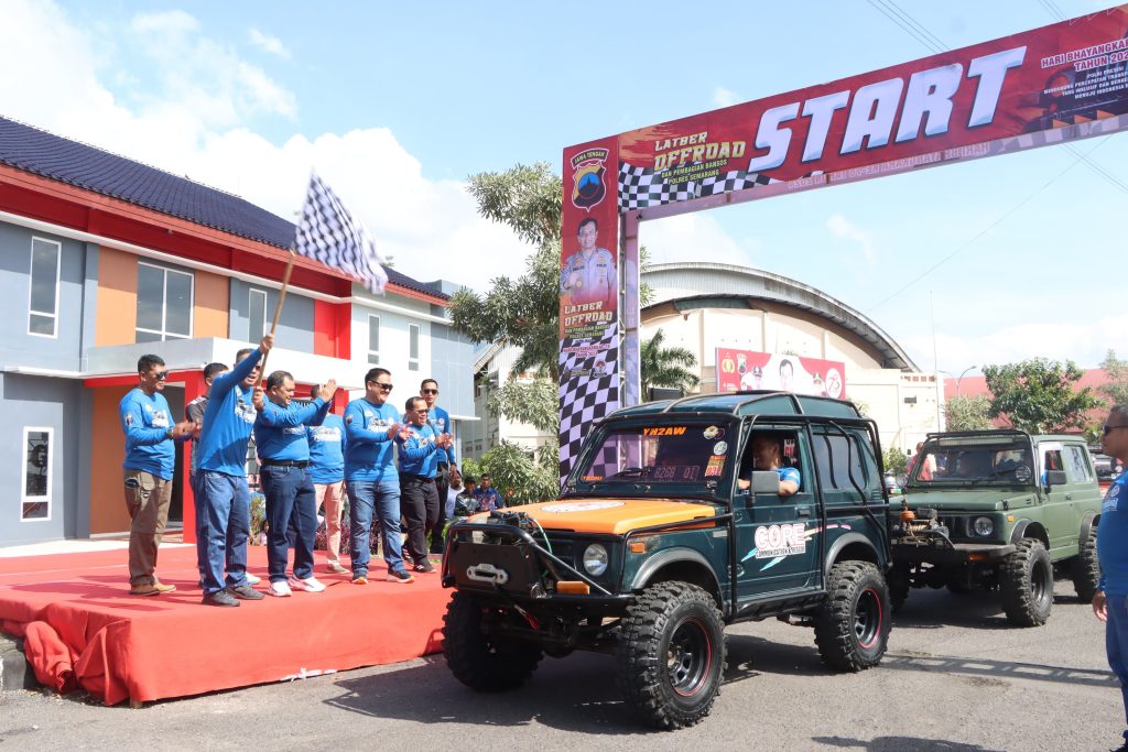 Peringatan HUT Bhayangkara Ke 78, Polres Semarang Menyelenggarakan Latber Offroad dan Bakti Sosial.